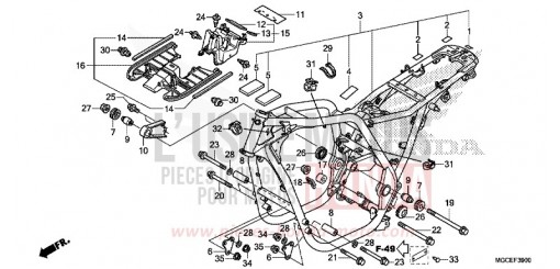 CARROSSERIE DE CHASSIS CB1100SAE de 2014